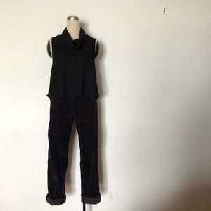 WORKHALL - Ribbed Fleece Turtleneck Tank